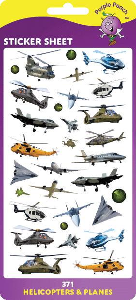 371 Helicopters & Planes Stickers