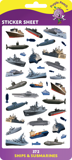 372 Ships & Submarines Stickers