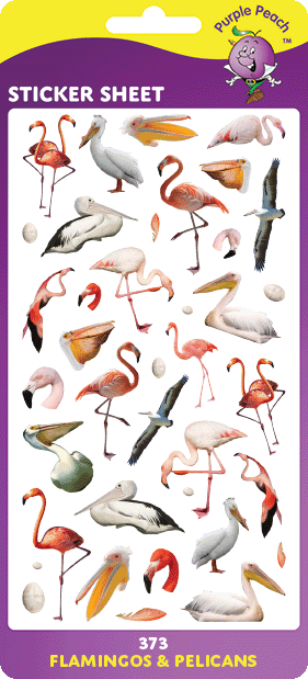 373 Flamingos & Pelicans Stickers