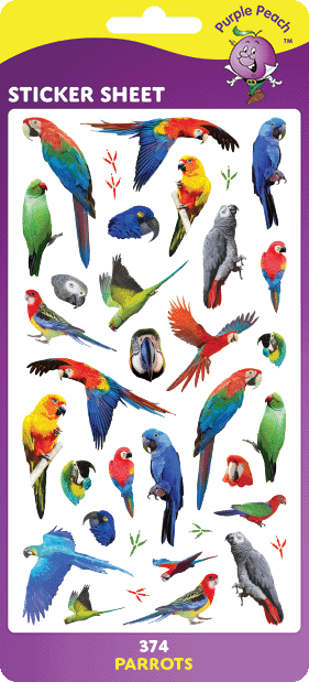 374 Parrots Stickers