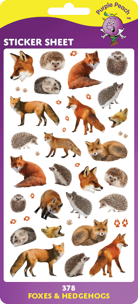 378 Foxes & Hedgehogs Stickers
