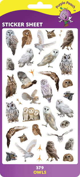 379 Owls Stickers