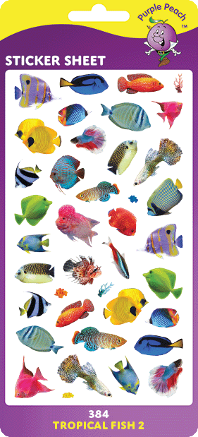 384 Tropical Fish 2 Stickers