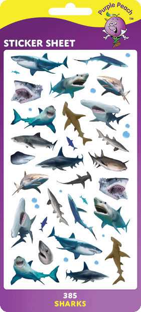 385 Sharks Stickers