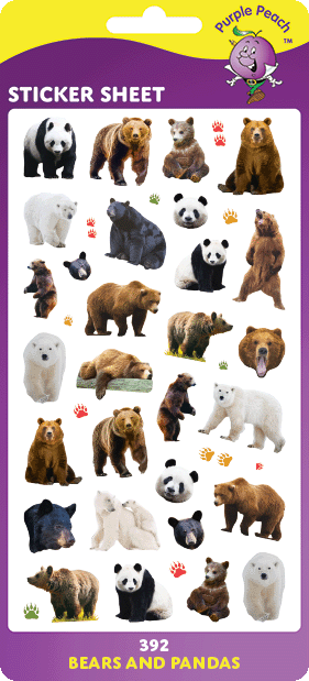 392 Bears & Pandas Stickers