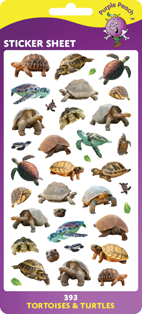 393 Tortoises & Turtles Stickers