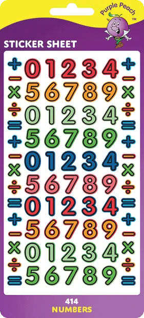 414 Numbers Stickers