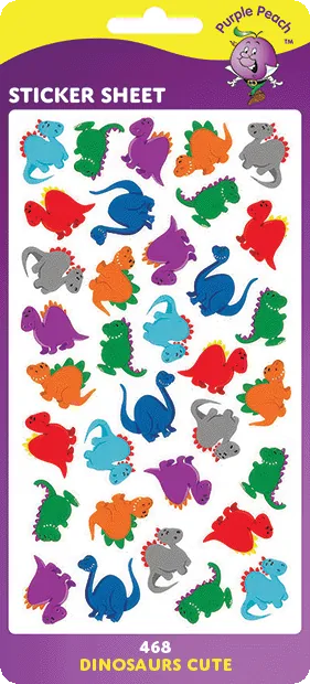 468 Dinosaurs Cute Stickers