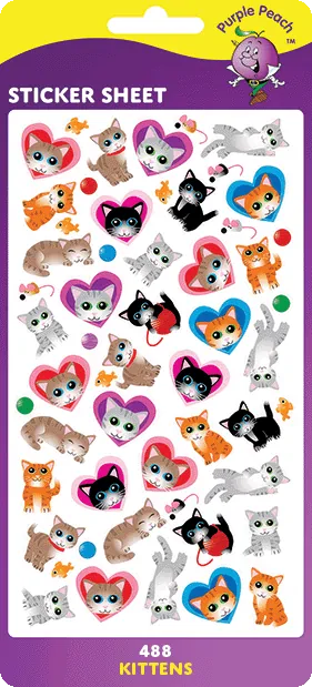 488 Kittens Stickers