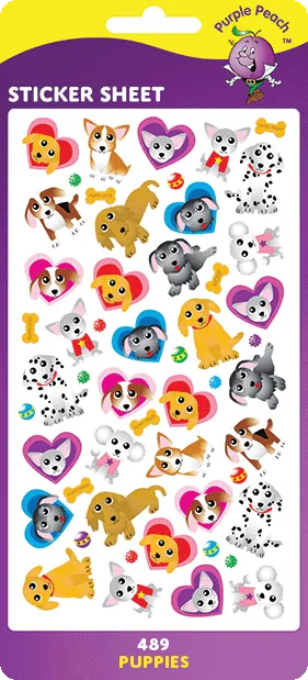 489 Puppies Stickers