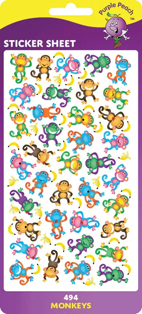494 Monkeys Stickers