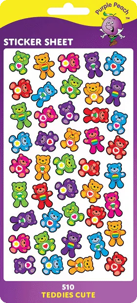 510 Teddies Cute Stickers