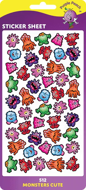 512 Monsters Cute Stickers