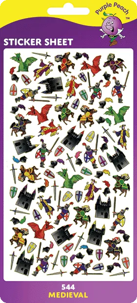 544 Medieval Stickers