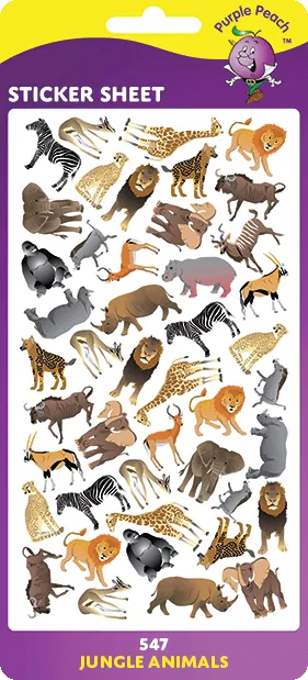 547 Jungle Animals Stickers