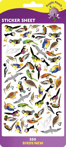550 Birds New Stickers