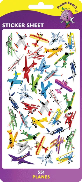 551 Planes Stickers
