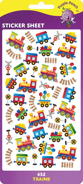 632 Trains Stickers